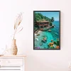 Diamond Painting-DIY Full Round Drill Beach House(40*60CM)