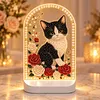 DIY Diamond Art LED Night Light &ndash; Light-Up Table Decor, Double-Sided Printed DIY Crystal Pearl Painting Decoration for Holiday & Gifts(Cat)