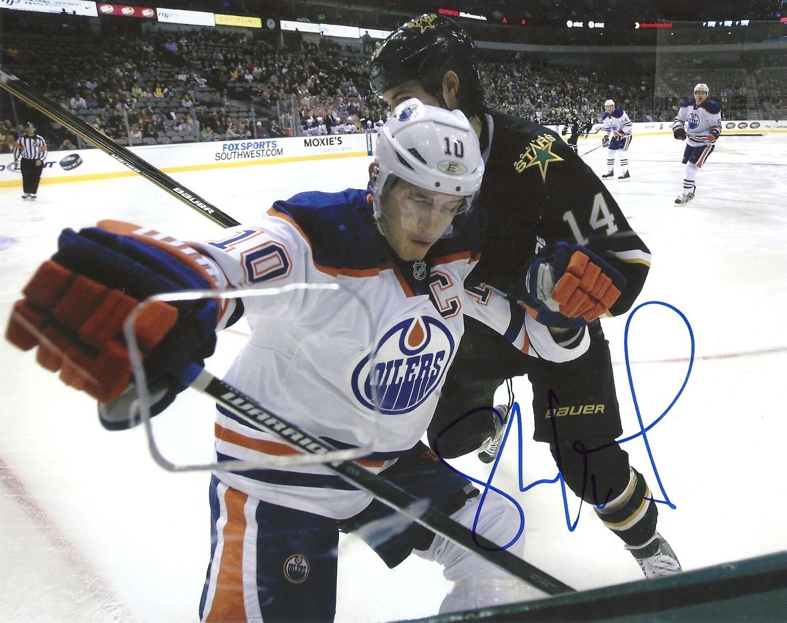 SHAWN HORCOFF 'EDMONTON OILERS' SIGNED 8X10 PICTURE *COA