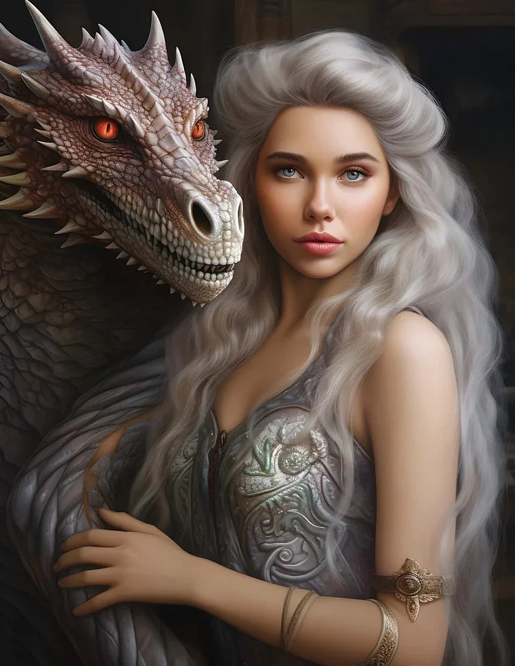 Dragon Princess 40*50CM Diamond Painting gbfke