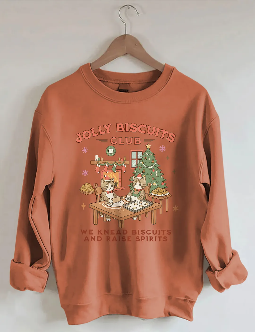 Olly Biscuits Club Cookie Kitchen Christmas Sweatshirt