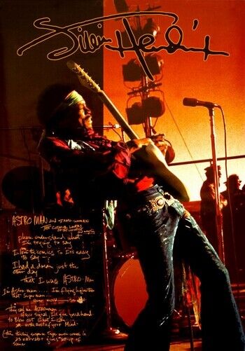 JIMI HENDRIX POSTER - ASTRO MAN - Photo Poster painting QUALITY INSERT -  POST!