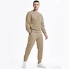 Mens 2 Piece Jacquard Sweatsuit Outfits Hoodie Sweatshirt & Joggers Sweatpants Set Tracksuit