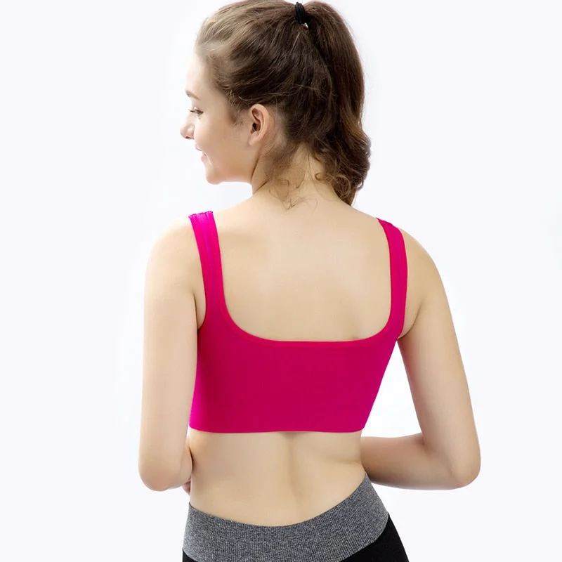 Coloriented Active Bra  Ladies Padded  Fitness Daily Wear Wire Free Seamless Bra  Push Up Cup Solid 5 Colors