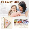 4Pcs Diamond Painting Flower Corner Bookmark