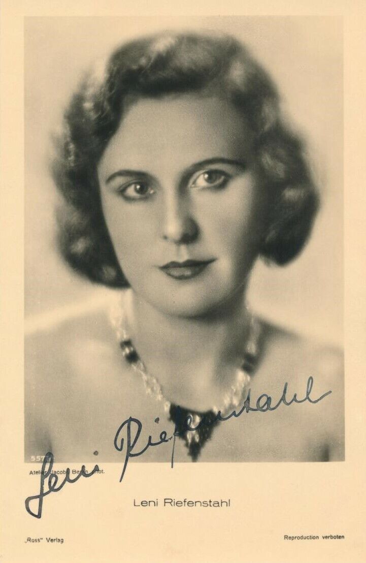 LENI RIEFENSTAHL Signed Photo Poster paintinggraph - Nazi Film Maker / Photo Poster paintinggrapher - Preprint