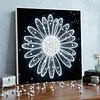 uk.everydayedeals DIY Pearl Painting With Frame - Handmade Self-Adhesive Pearls - Bright Sunflower(25*25cm)