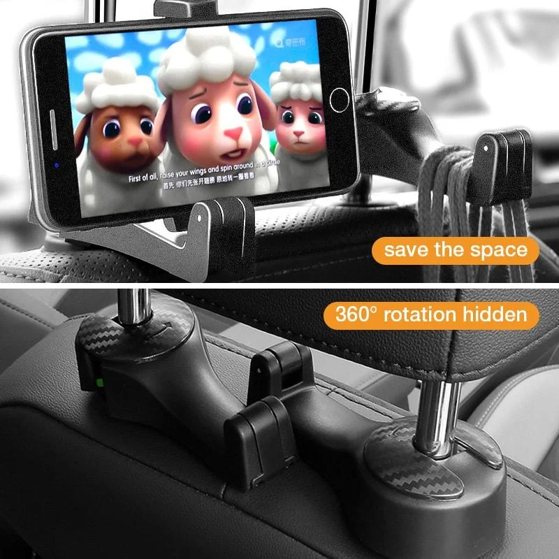 🎄Christmas Hot Sale 70% OFF🎄 2 In 1 Car Headrest Hidden Hook