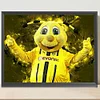 Borussia Dortmund-Full Round Diamond Painting 40*30CM