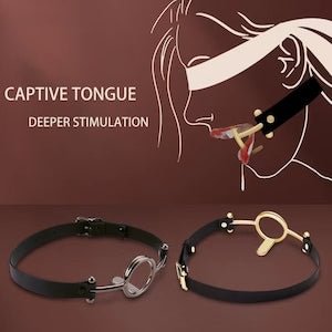 Cowhide gag, open BDSM gag, gag, O-ring gag, BDSM gag, gag ...