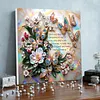 Framed Diamond Painting - Special Shaped - Butterfly Flower (25x25cm)