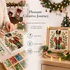 Christmas Nutcracker Glass Mosaic DIY Craft Kit &ndash; Framed Christmas Wall Art