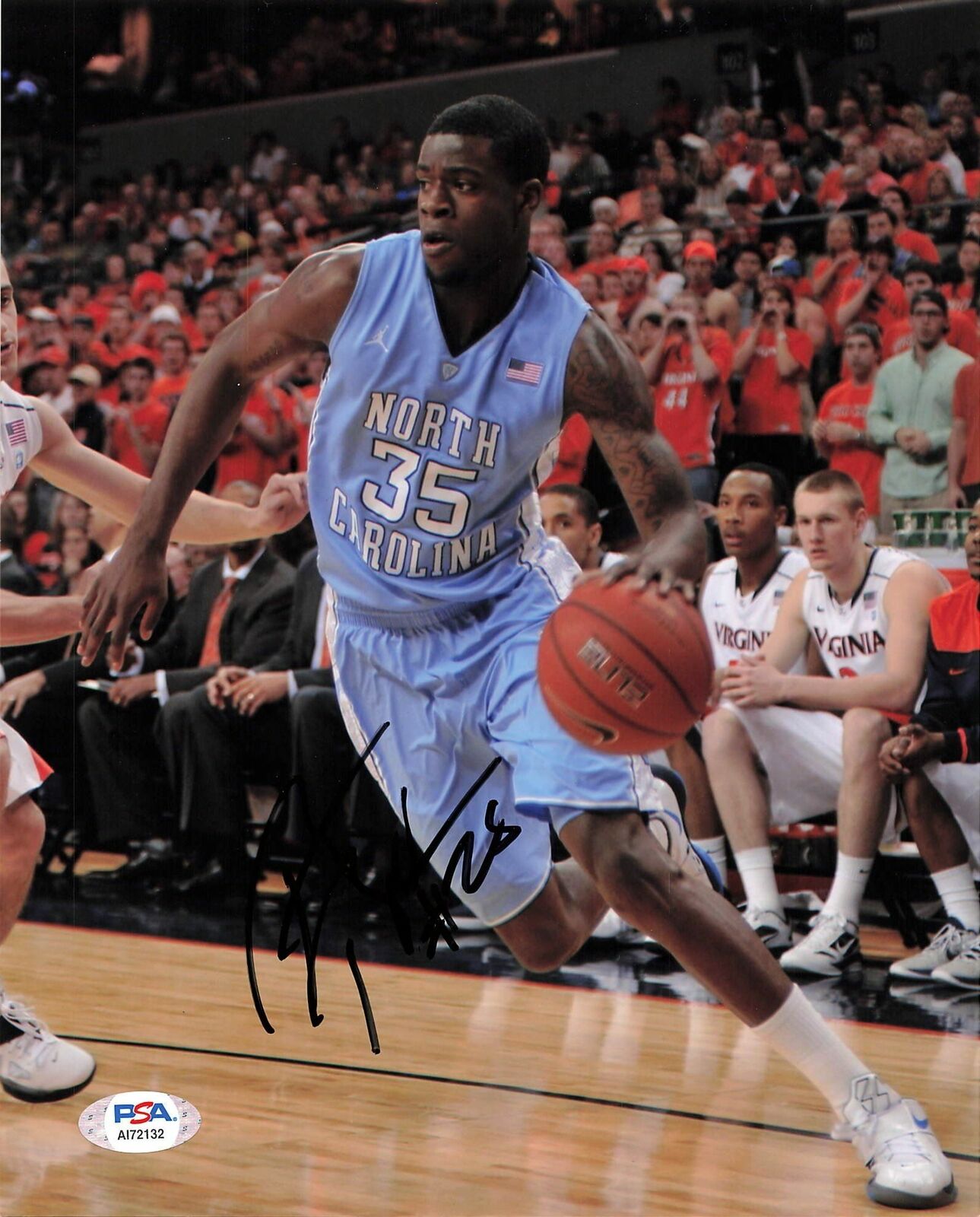 Reggie Bullock signed 8x10 Photo Poster painting PSA/DNA North Carolina Tar Heel Autographed