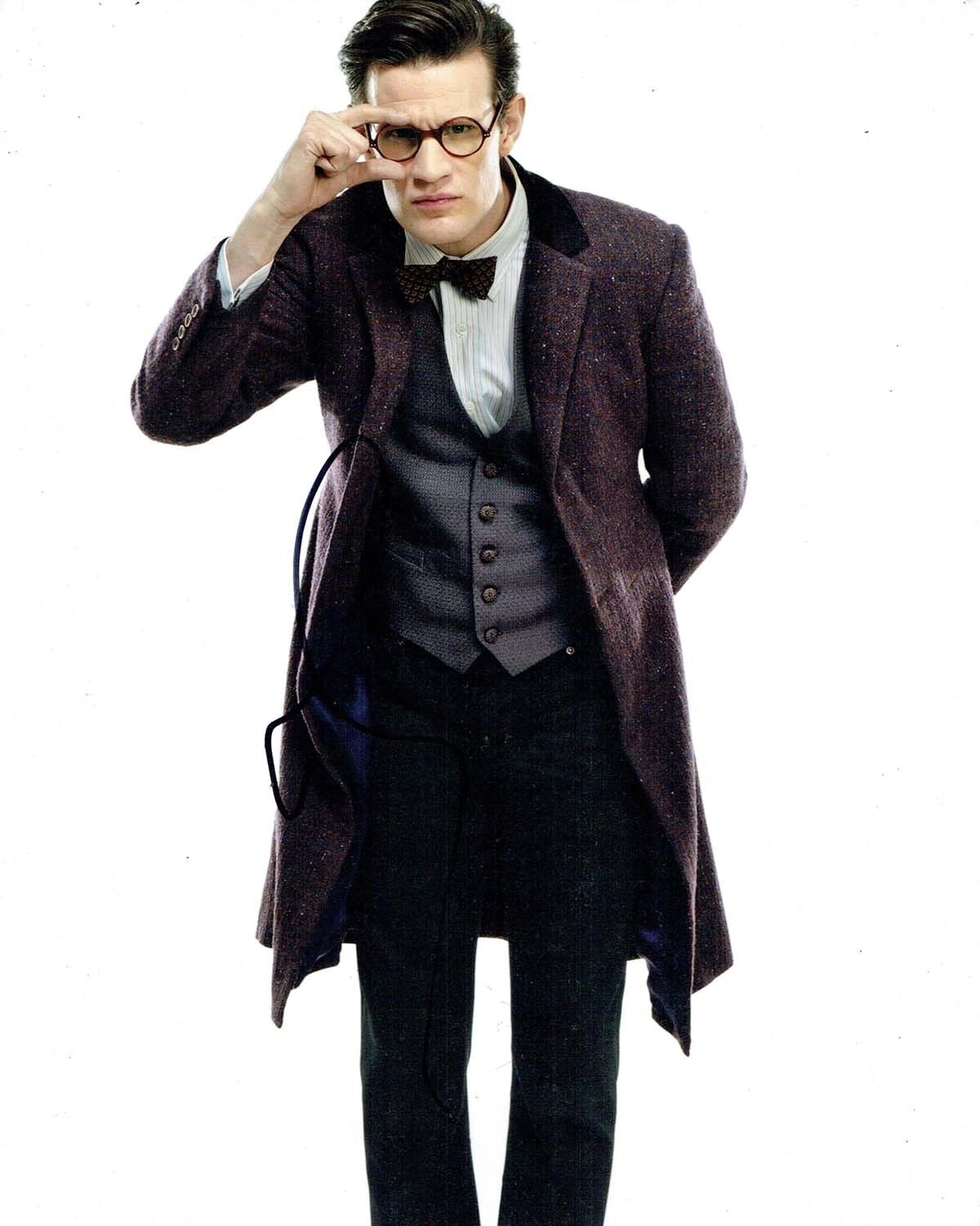 Matt SMITH SIGNED 10x8 Photo Poster painting The Doctor Dr Who AFTAL Autograph COA