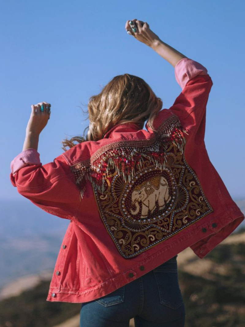 Ladies Vintage Beaded Embroidered Jacket