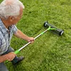 Thatch Rake with Wheels Steel Metal Dethatcher Rake with Adjustable Handle for Cleaning Dead Grass Loosening Soil Lawn Care