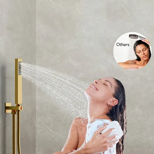 Rainfall Shower System in Brushed Nickel M6066NI-10BL | EVERSTEIN