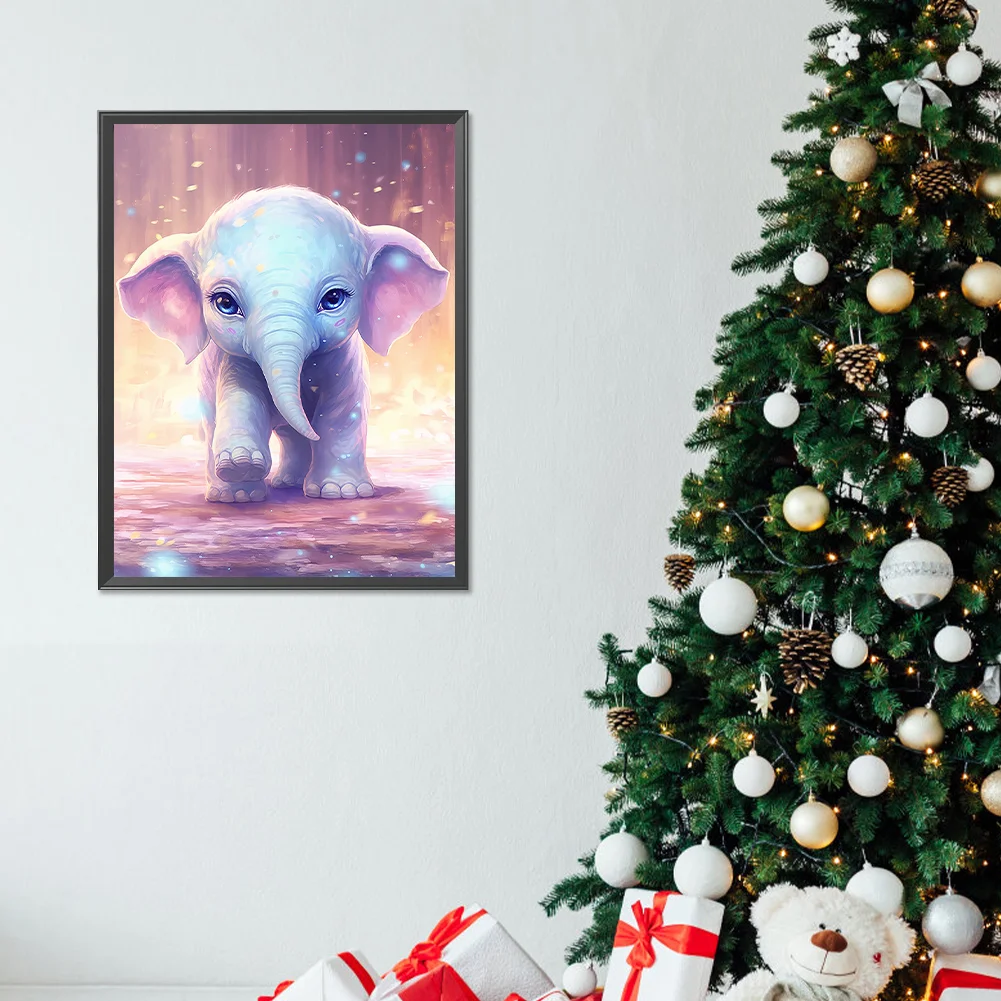 Diamond Painting - Full Round Drill - Elephant(Canvas|30*40cm)