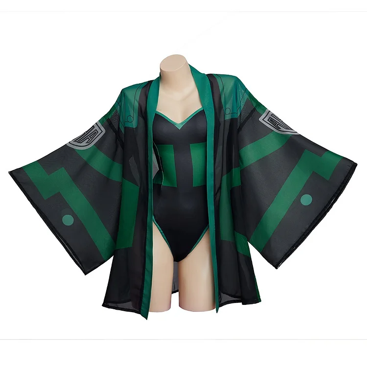 Anime My Hero Academia Midoriya Izuku Deku Swimming Suit Cosplay Costume 