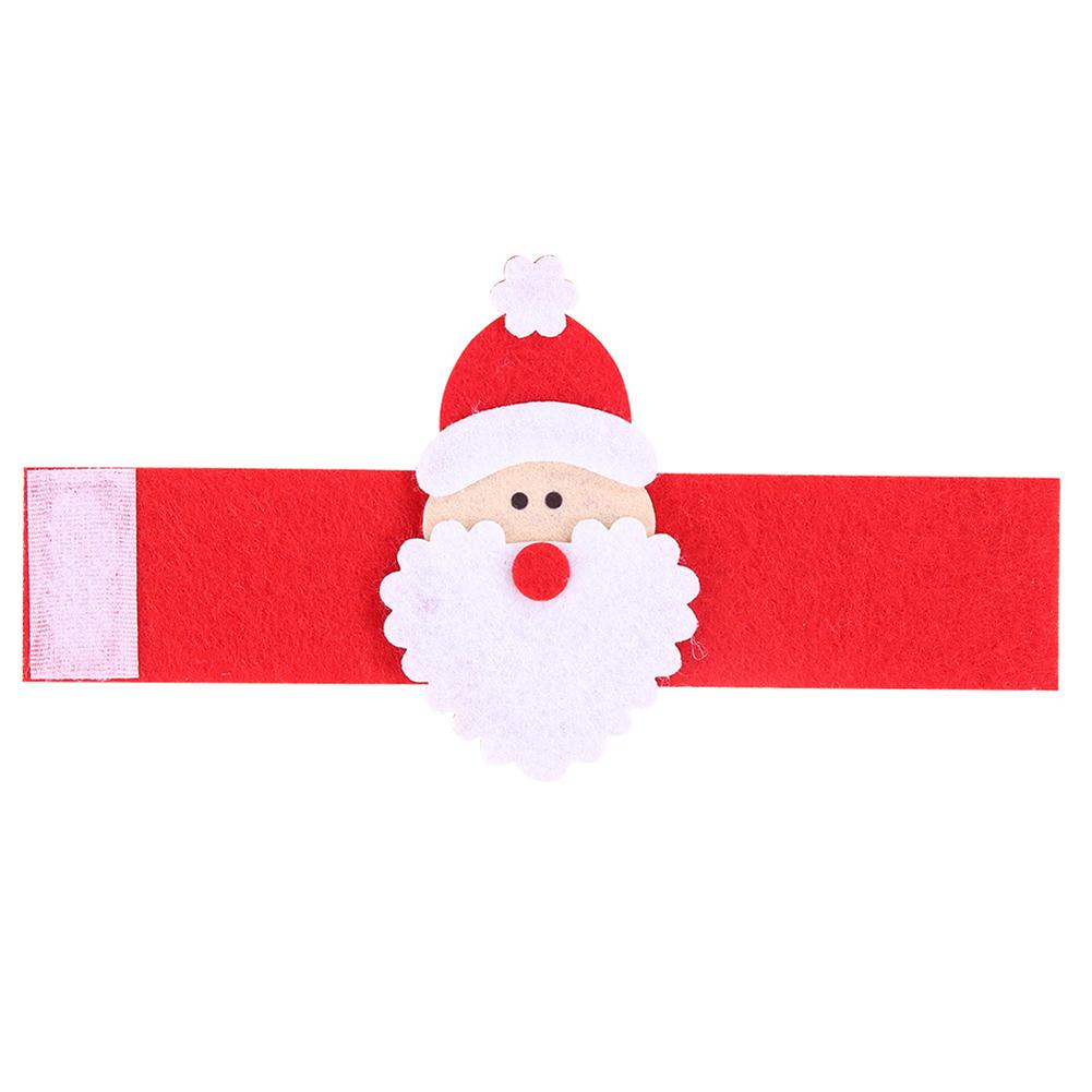 

Non-woven Christmas Cartoon Bracelet Santa Claus Towel Ring Xmas Atmosphere, 501 Original