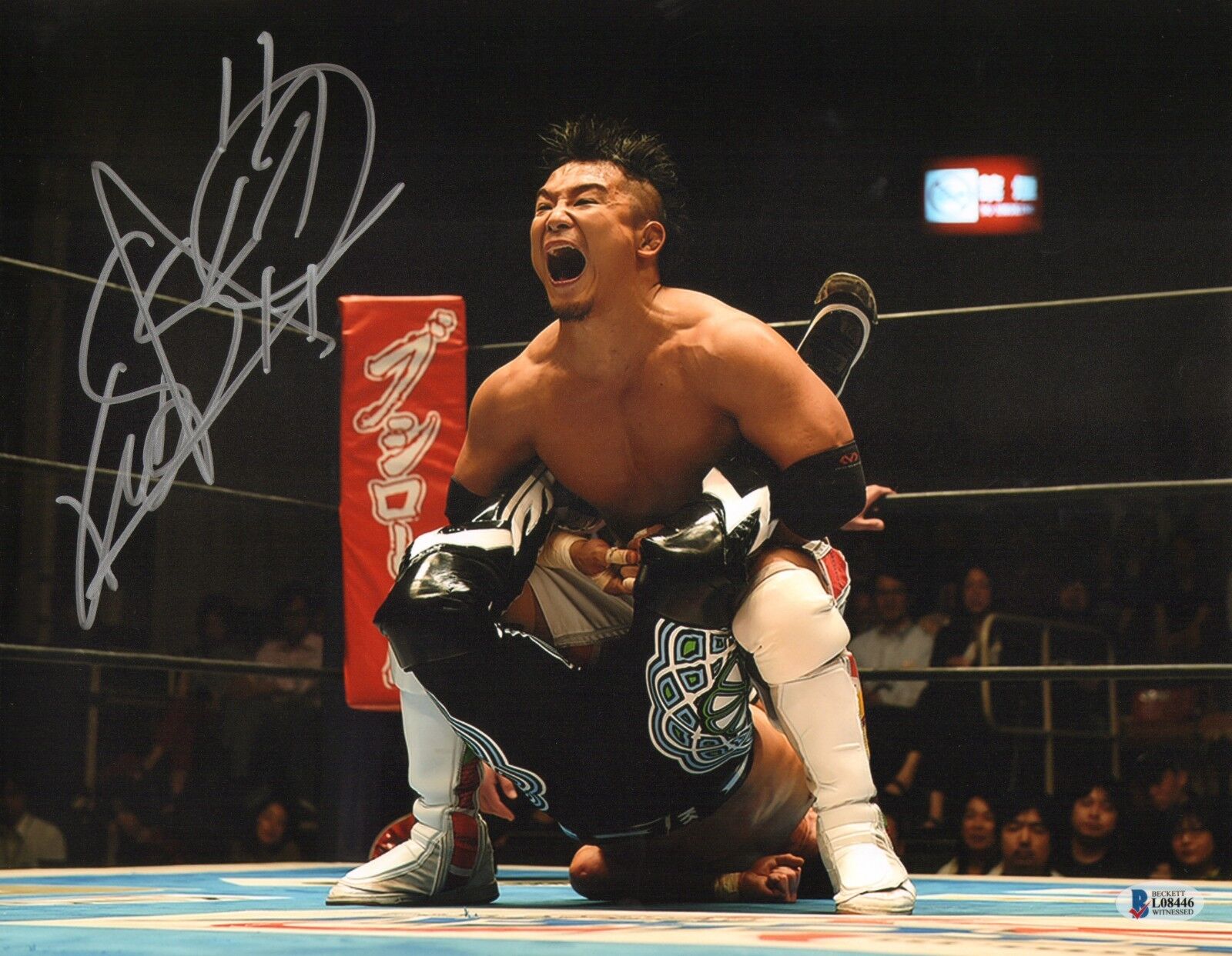 Kushida Signed 11x14 Photo Poster painting BAS COA New Japan Pro Wrestling Picture Autograph 446