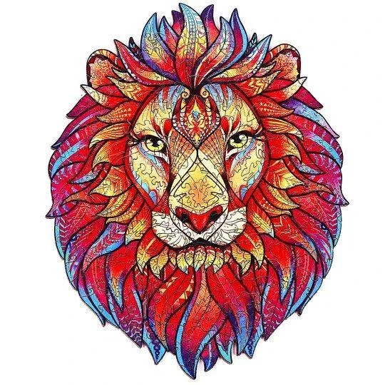 Lion wooden puzzle