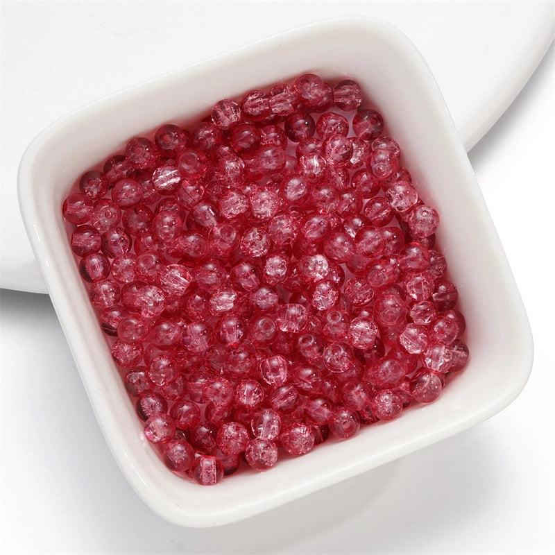 50 PCS/Package Diameter 10mm Diameter 4mm Diameter 8mm Glass Solid Color Jewelry Accessories