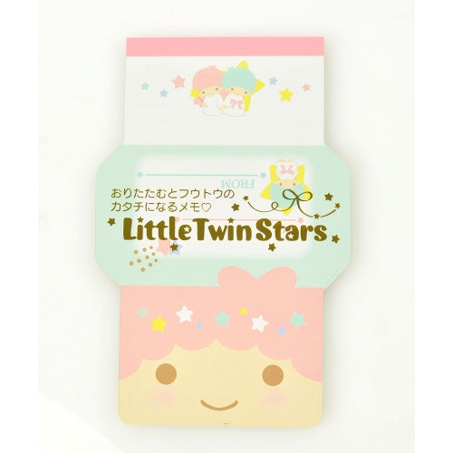 Little Twin Stars 2-design Envelope Shaped Die Cut Memo Pad Sanrio A Cute Shop - Inspired by You For The Cute Soul 