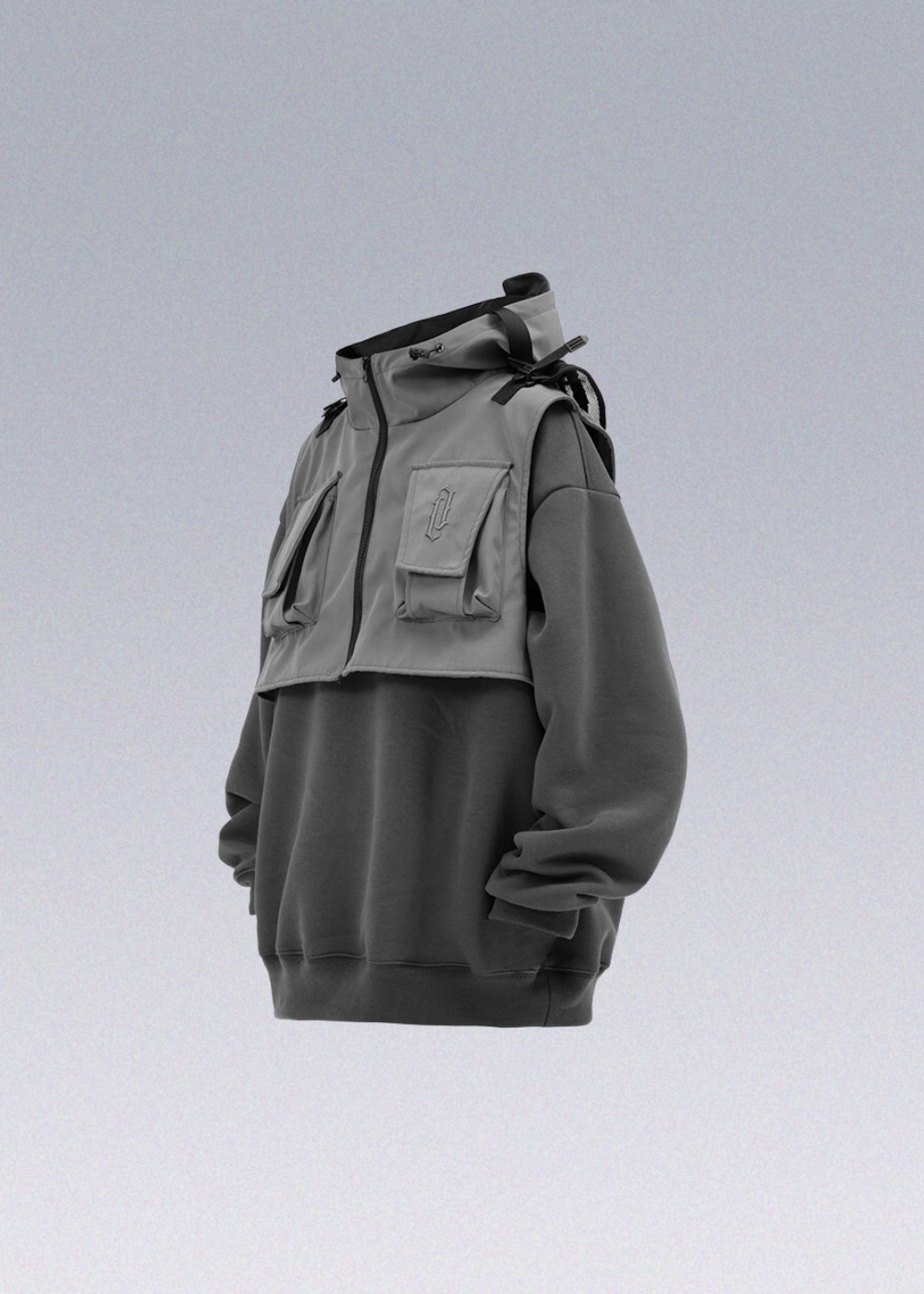 Fake Vest Hoodie JIYE HEAVY INDUSTRY techwear-x