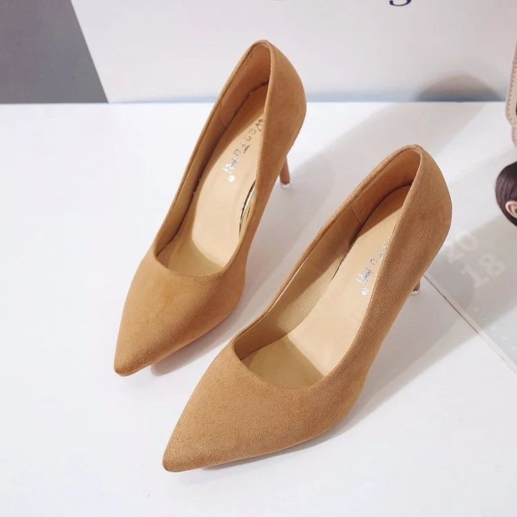 Plus Size 35-44 Shoes Woman High Heels Pumps 8cm Tacones Pointed Toe Stilettos Talon Femme Sexy Ladies Wedding Leopard