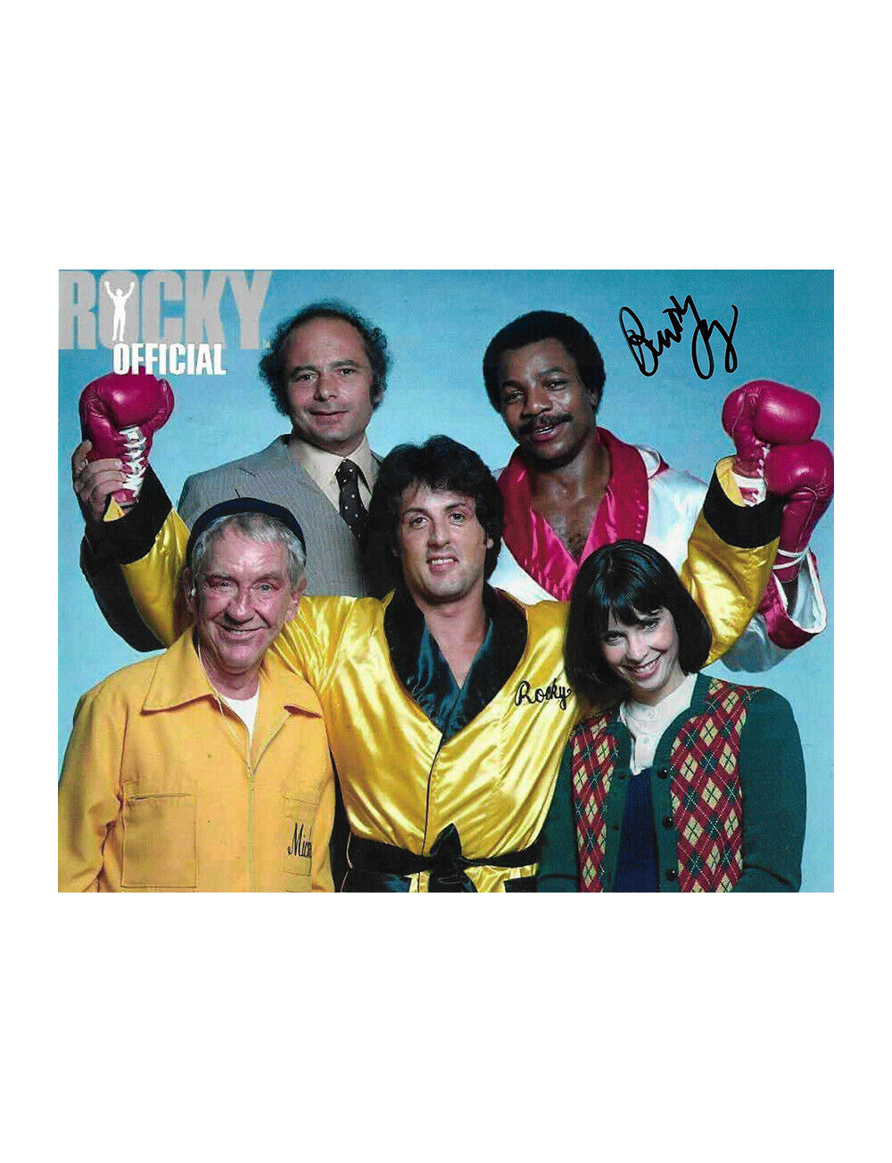 10x8 Rocky Print Signed By Burt Young 100% + COA