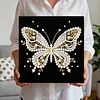 Butterfly DIY Pearl Diamond Painting Kit for Adult Home Decor 25x25cm With Frame