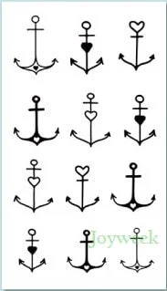Waterproof Temporary Tattoo sticker cute small anchor tatto stickers flash tatoo fake tattoos for kids girl child