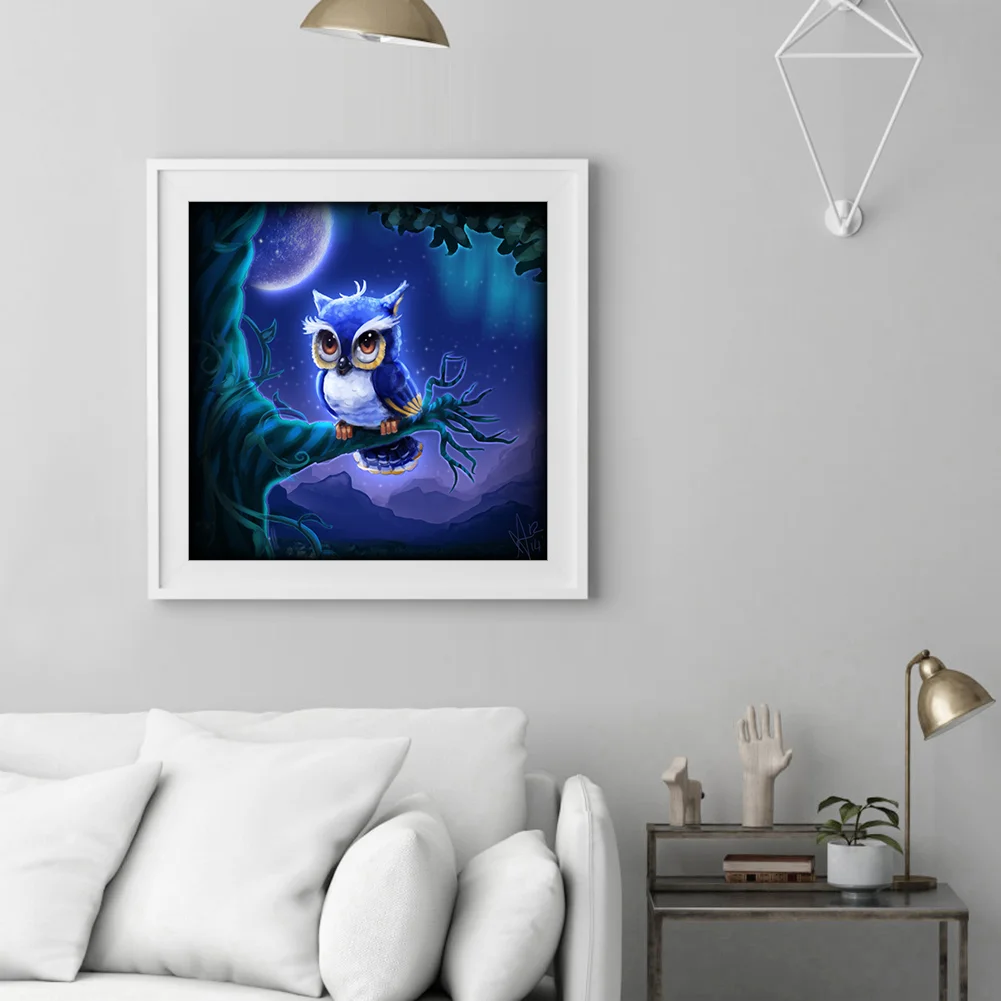 Full Round Diamond Painting 30*30cm - Owl
