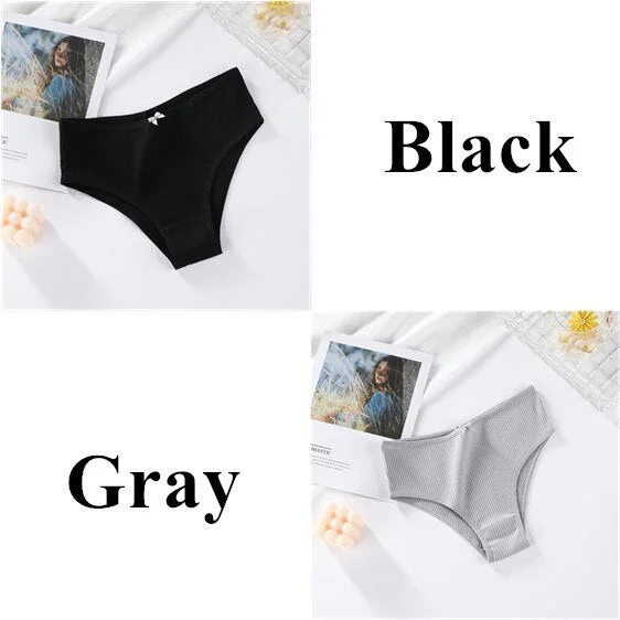 M-XL Cotton Panties Female Underpants Sexy Panties for Women Briefs Underwear Intimate Plus Size Pantys Lingerie 4 Solid Color
