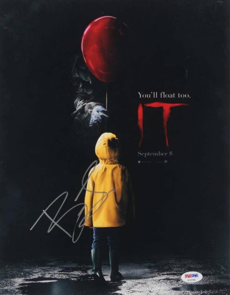 Stephen Kings IT (2016) Movie Poster Signed by Bill Skarsgard (Reprint)