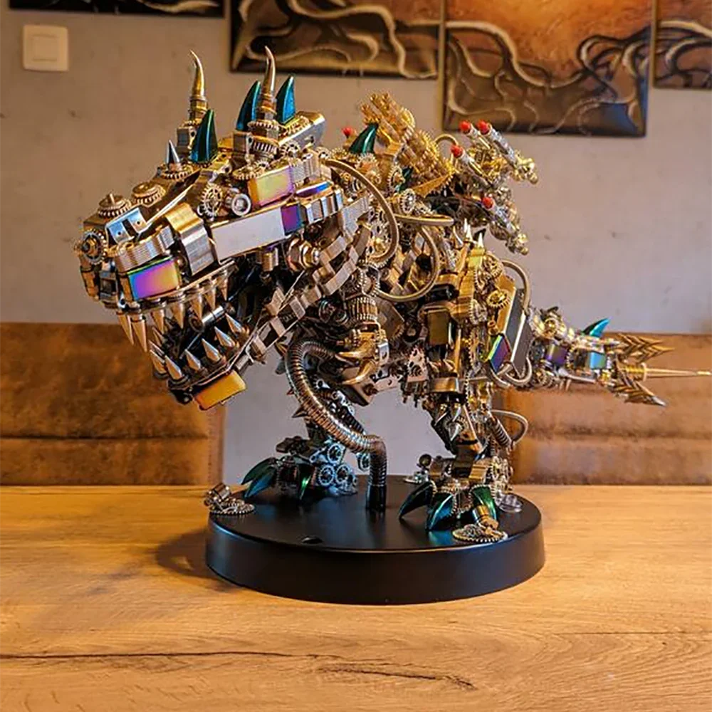 Zestaw Modelu 3D Mechaniczny Latający Smok Dragon Zestaw Modelu 3D Mechaniczny Tyranozaur Rex