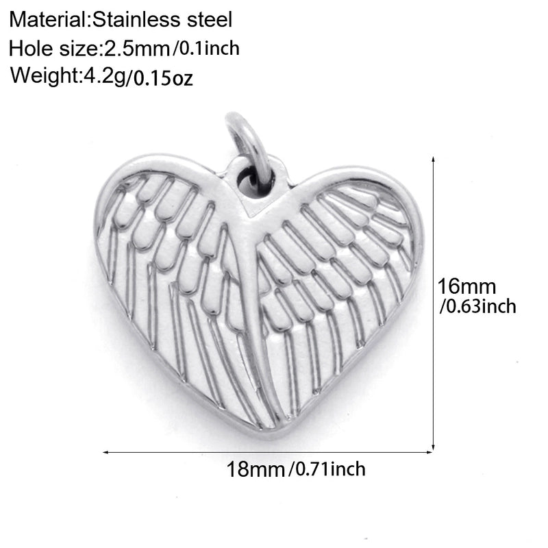 1 Piece 304 Stainless Steel Sunflower Compass Shark Pendant Jewelry Accessories