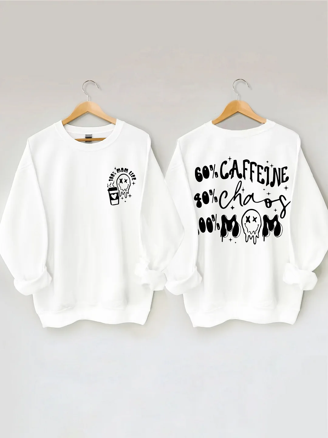Caffeine And Chaos Mom Sweatshirt