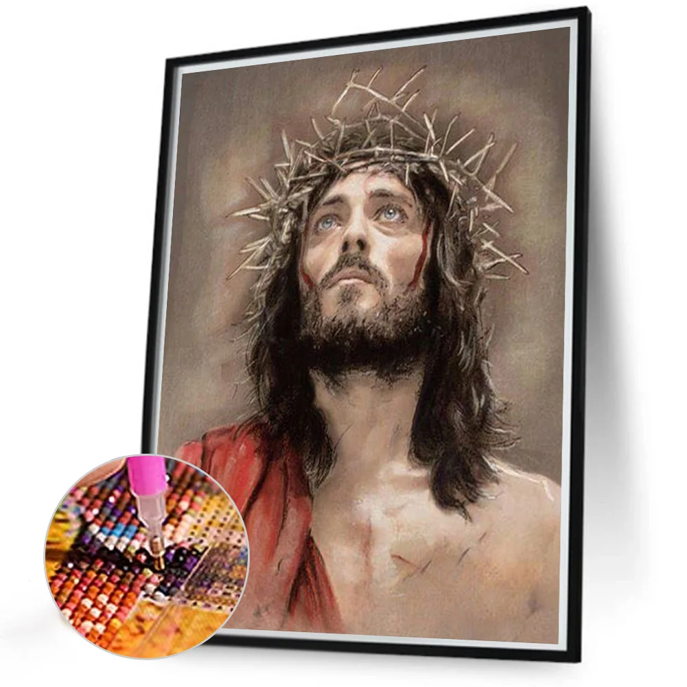 3pcs Diamond Painting - Full Round Drill - Faith(Canvas|30*40cm)