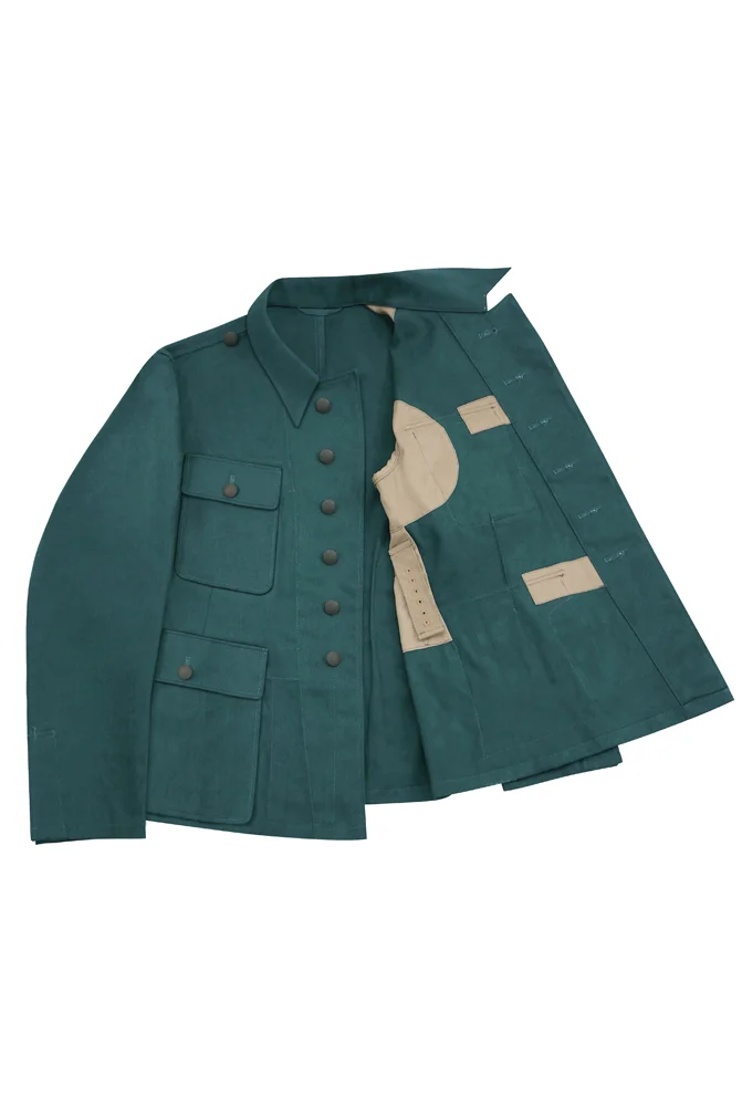   Polizei German M1943 Officer Summer HBT Tunic Feldbluse German-Uniform