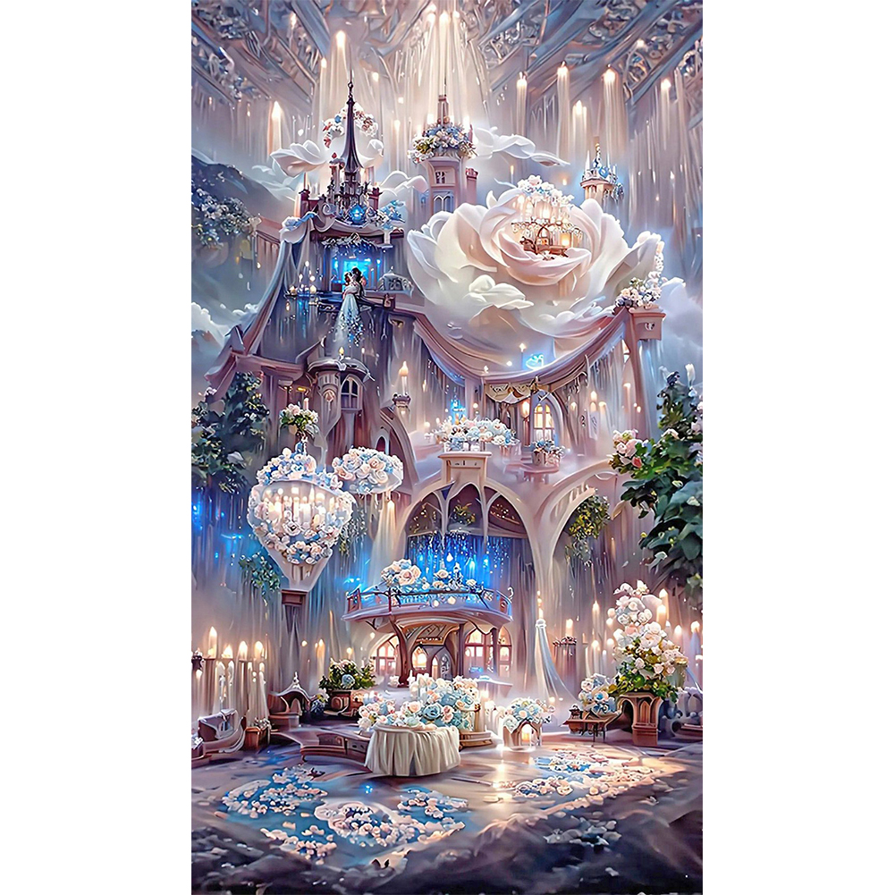 【Clear Out】Rose Manor 40*70CM(Canvas) Full Round Drill Diamond Painting gbfke