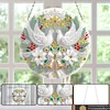 2D Flat DIY Christmas Dove Diamond Art Pendant Double-Sided Diamond Painting Set