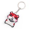 Full Bead Embroidery Keychain Hamster Printed Craft Gifts(4.5x5.5cm)
