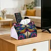 Dragonfly DIY PULeather Diamond Painting Tissue Box for Adults Beginners Decorative Diamond Art Paper Storage Holder for Living Room Bedroom Bathroom Table Decor