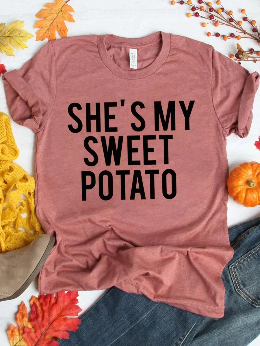 She's My Sweet Potato I Yam Matching T-shirts