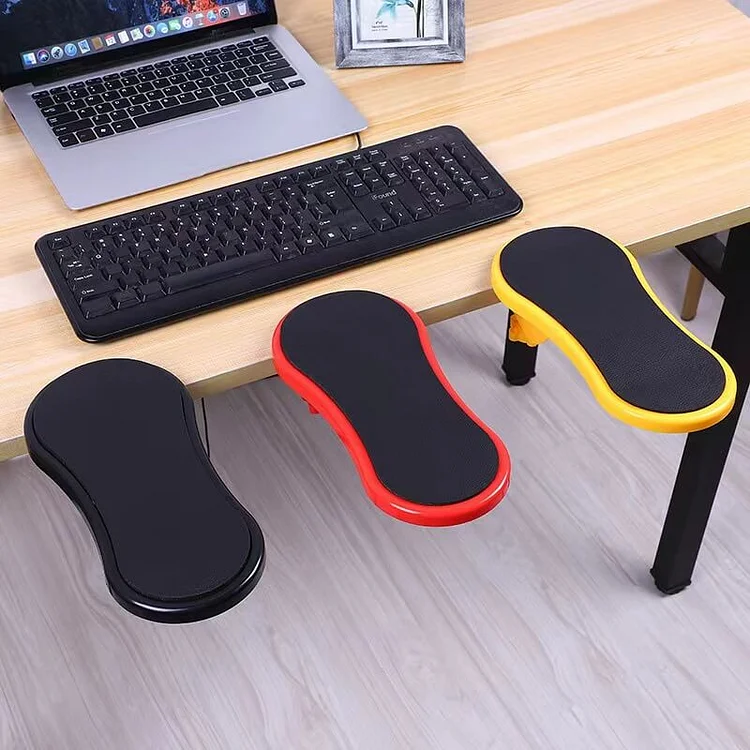 Desktop computer armrest adjustable wrist support pad
