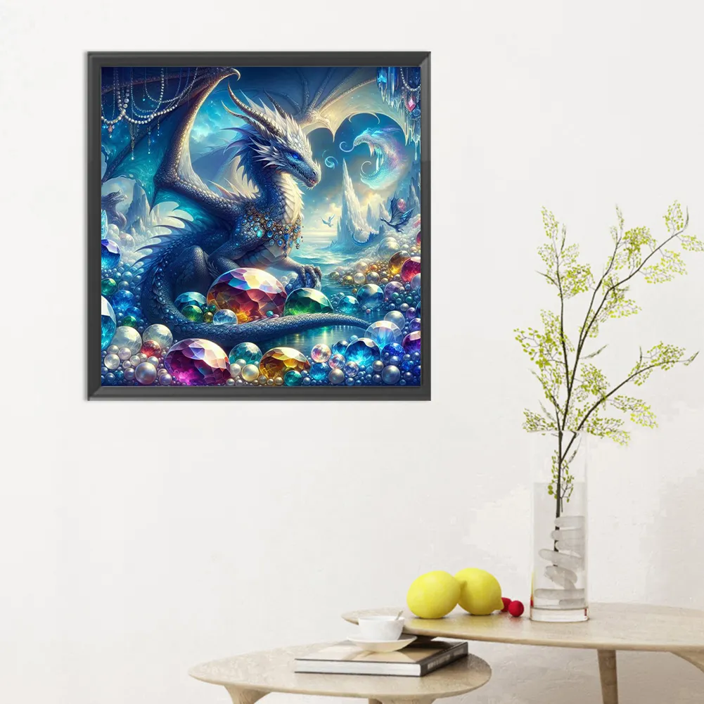 Diamond Painting - Full Round Drill - Dragon(Canvas|30*30cm)