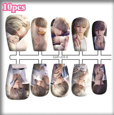 Oncedot Love and Deepspace Xavier Rafayel Zayne Qinche Lishen Qiyu Shenxinghui Otome Game Fake Nails Cute Popular Manicure Accessories
