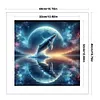 Whale-14CT Counted Cross Stitch 40*40cm/15.75*15.75in tapestrymarket